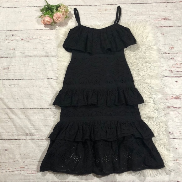 Lovers + Friends Black Lace Midi Dress - Picture 2 of 13